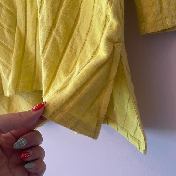 Maeve Anthropologie Chartreuse Yellow Boatneck Pullover Sweater Women size Large - Picture 5 of 9